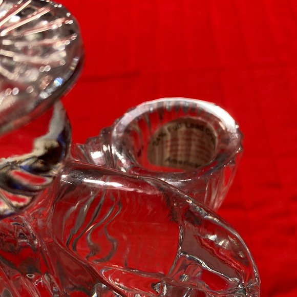 VTG Pr. 24% full lead crystal praying angels w/candleholders on back $25 - Picture 3 of 12